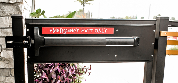 emergency push bar installation in San Diego Country Estates
